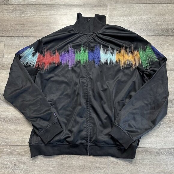 PNB Nation Jacket Embroidered Soundwave Black Hip Hop 3XL - Picture 1 of 7